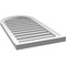 Ekena Millwork Round Top Surface Mount PVC Gable Vent: Functional, w/ 2"W x 2"P Brickmould Sill Frame, 20"W x 38"H GVPRT20X3803SF - alternate 5